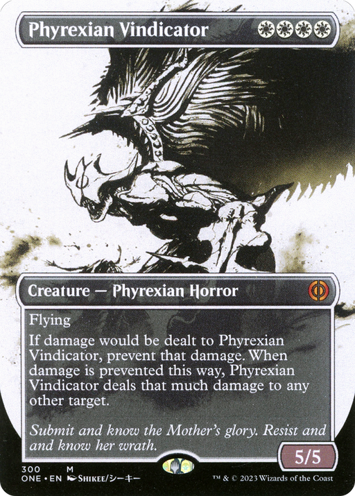 Phyrexian Vindicator (ONE-300) [Phyrexia: All Will Be One] (Showcase) (Borderless) MTG Single Wizards of the Coast