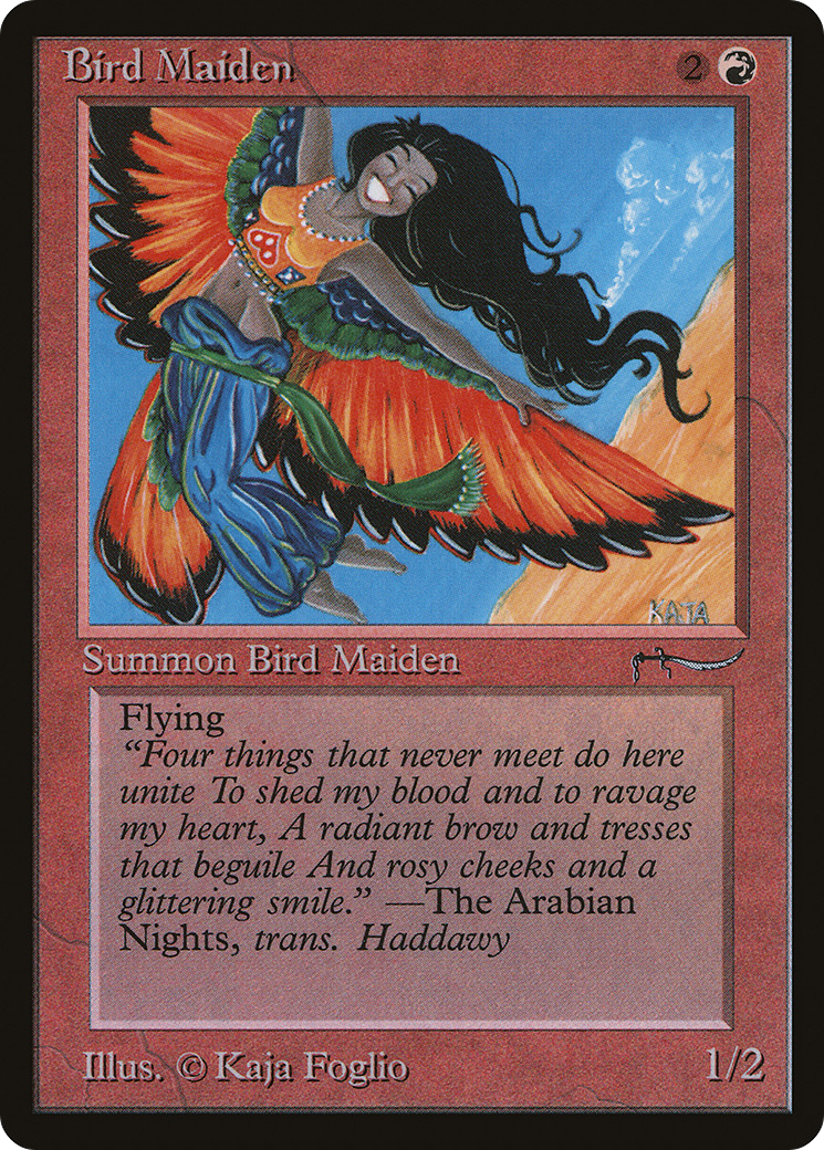 Bird Maiden (ARN-) [Oldschool] Arabian Nights MTG Single Wizards of the Coast