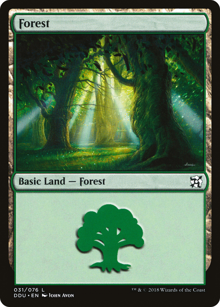 Forest (31) (DDU-031) [Misc] Duel Decks: Elves vs. Inventors MTG Single Wizards of the Coast