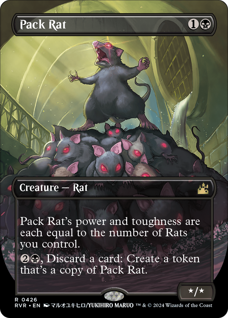 Pack Rat (Anime Borderless) (RVR-426) [Ravnica Remastered] (Borderless) MTG Single Wizards of the Coast