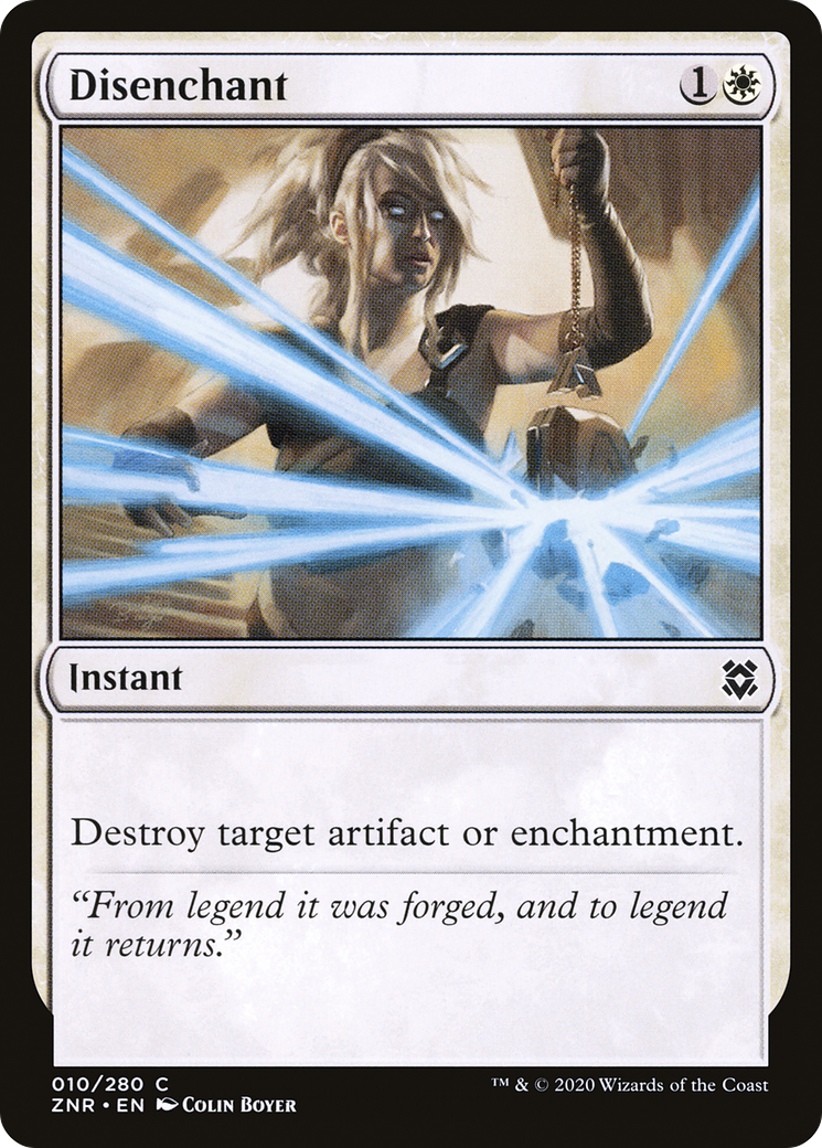 Disenchant (ZNR-010) [Zendikar Rising] Foil MTG Single Wizards of the Coast
