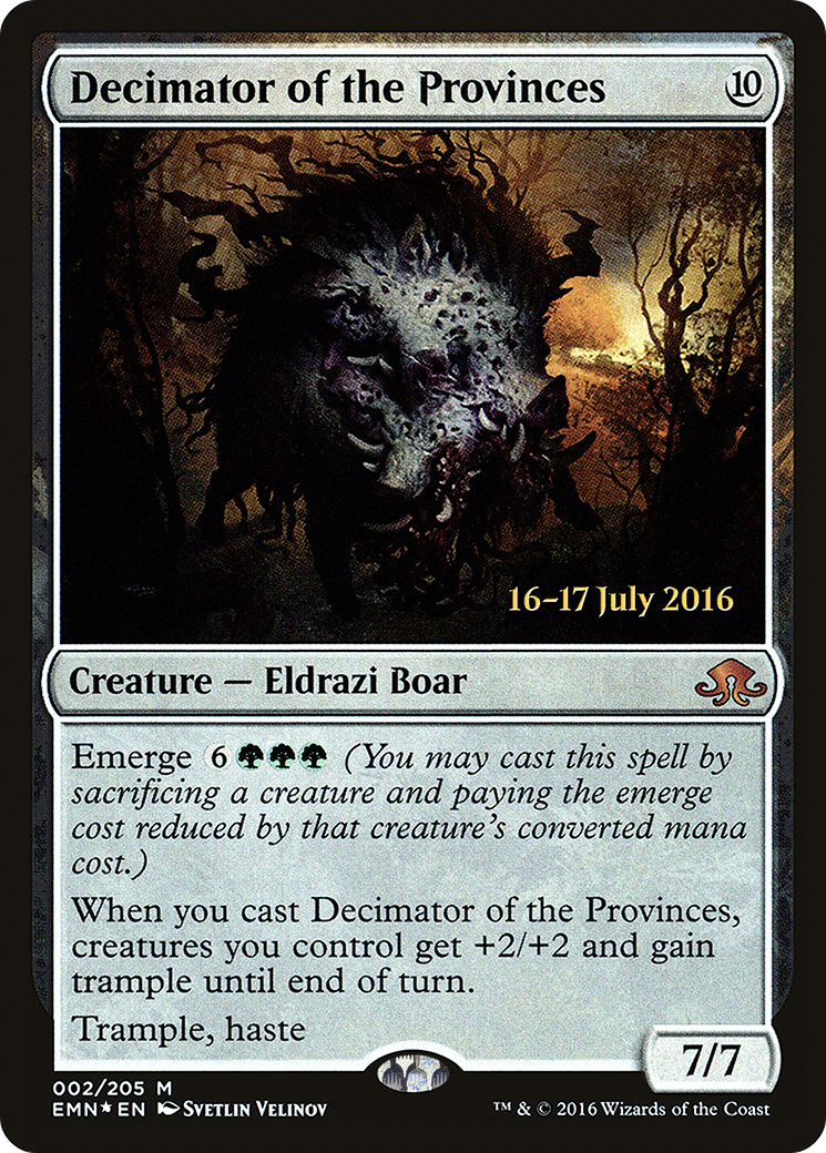 Decimator of the Provinces (PRE-002) [Eldritch Moon Promos] Foil MTG Single Wizards of the Coast
