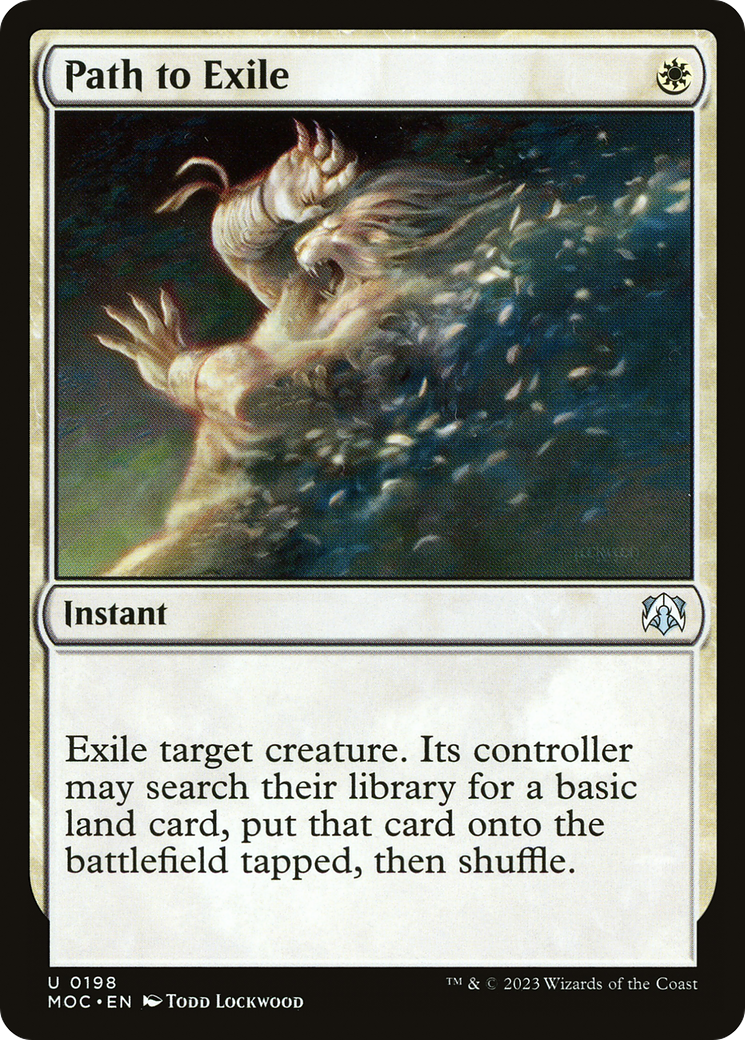 Path to Exile (MOC-198) [March of the Machine Commander] MTG Single Wizards of the Coast
