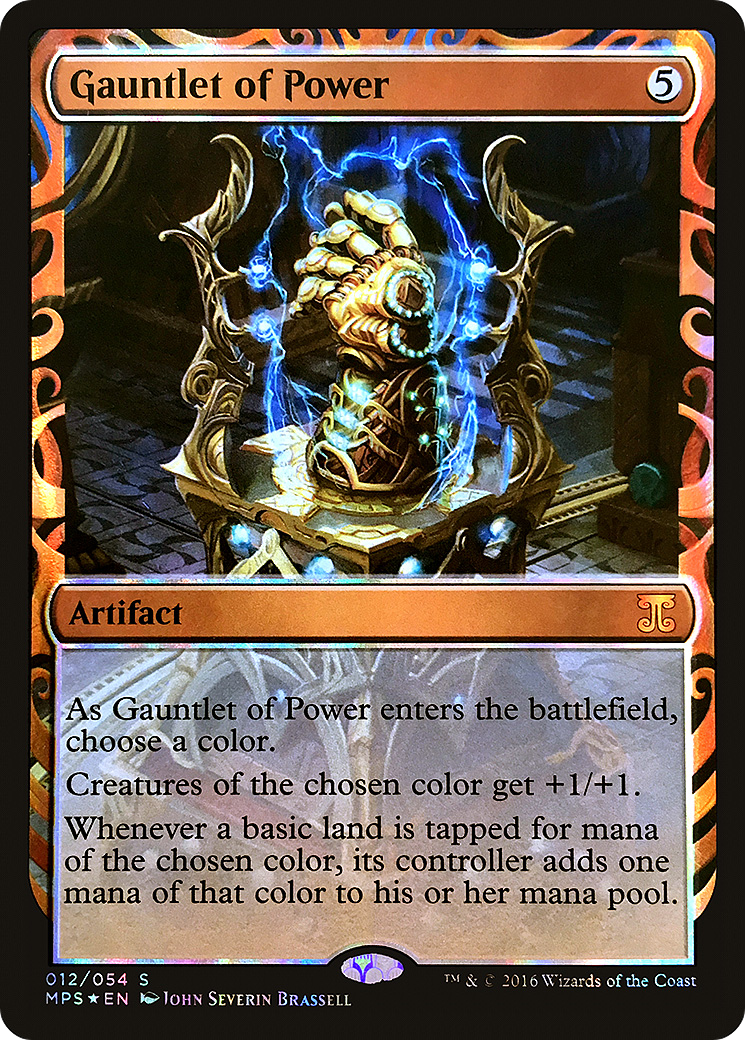 Gauntlet of Power (MPS-012) [Kaladesh Inventions] Foil MTG Single Wizards of the Coast