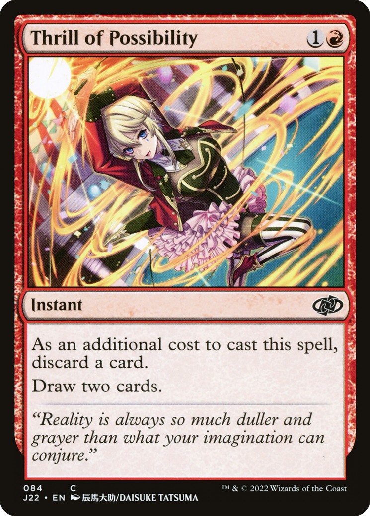 Thrill of Possibility (J22-084) [Jumpstart 2022] MTG Single Wizards of the Coast