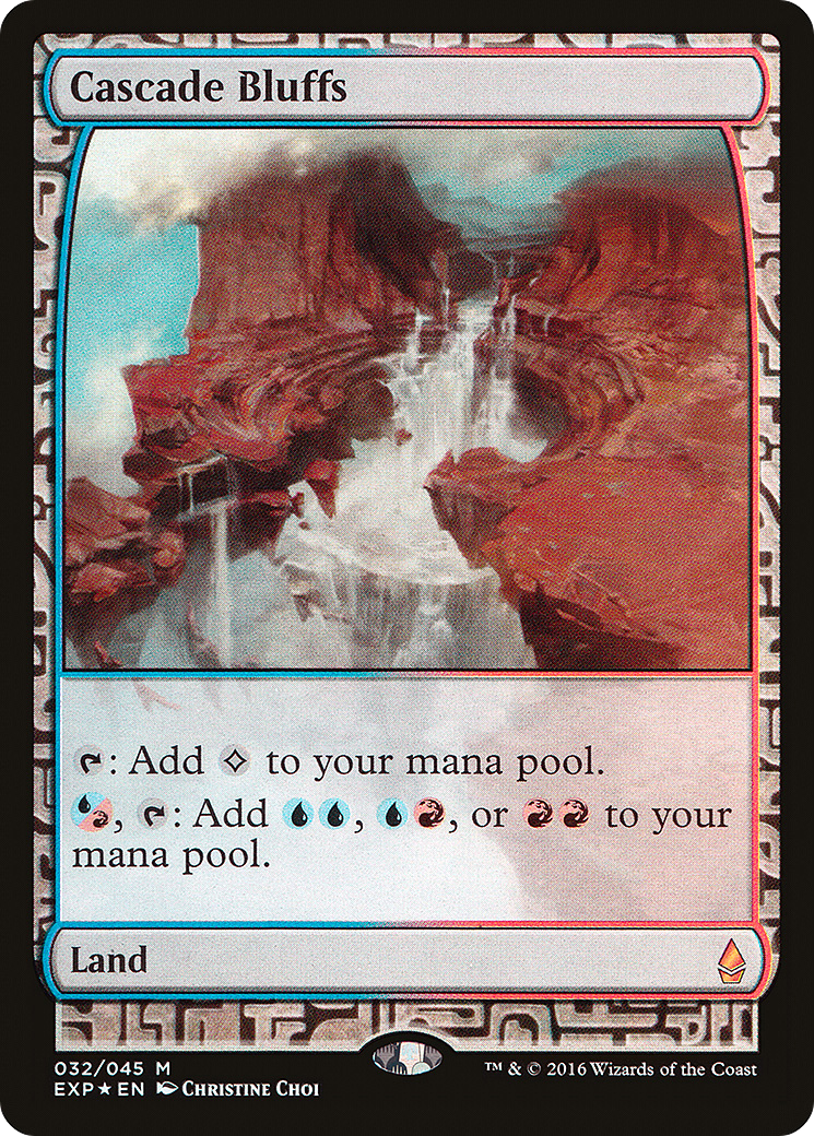 Cascade Bluffs (EXP-032) [Zendikar Expeditions] Foil MTG Single Wizards of the Coast