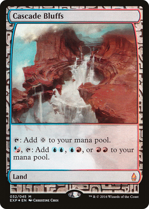 Cascade Bluffs (EXP-032) [Zendikar Expeditions] Foil MTG Single Wizards of the Coast