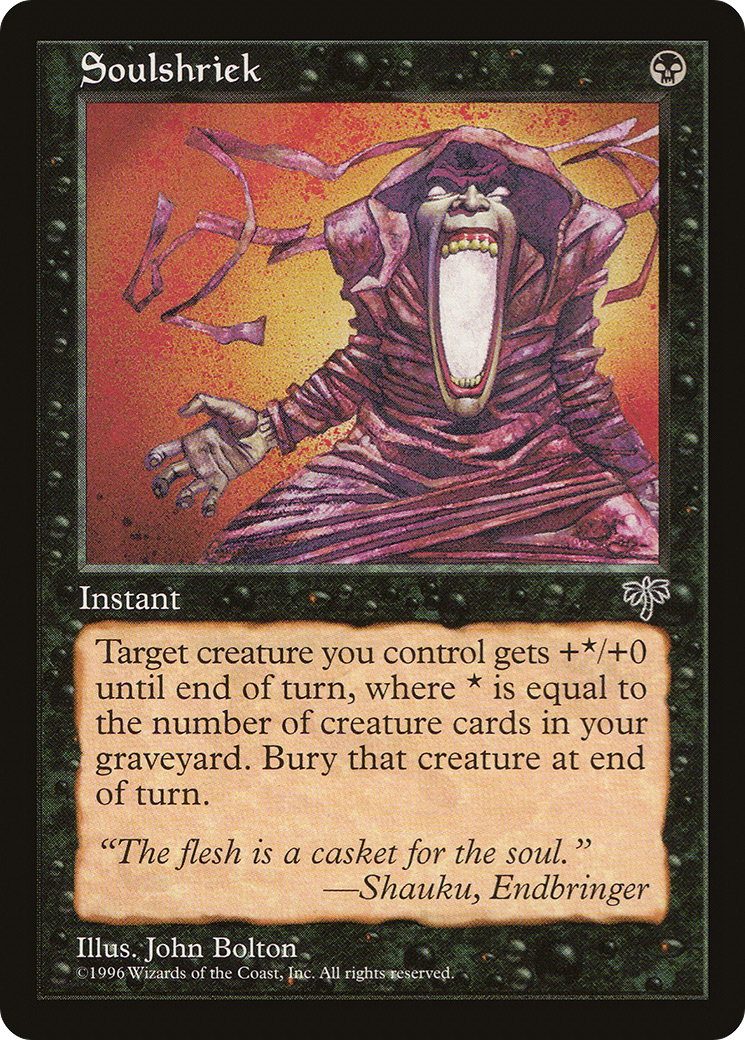 Soulshriek (MIR-145) [Mirage] MTG Single Wizards of the Coast