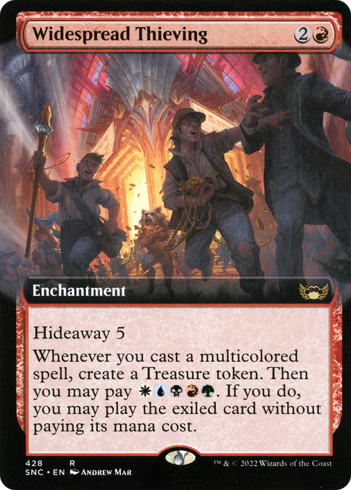 Widespread Thieving (SNC-428) [Streets of New Capenna] (Extended Art) MTG Single Wizards of the Coast