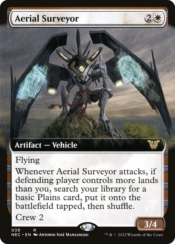Aerial Surveyor (NEC-039) [Neon Dynasty Commander] (Extended Art) MTG Single Wizards of the Coast