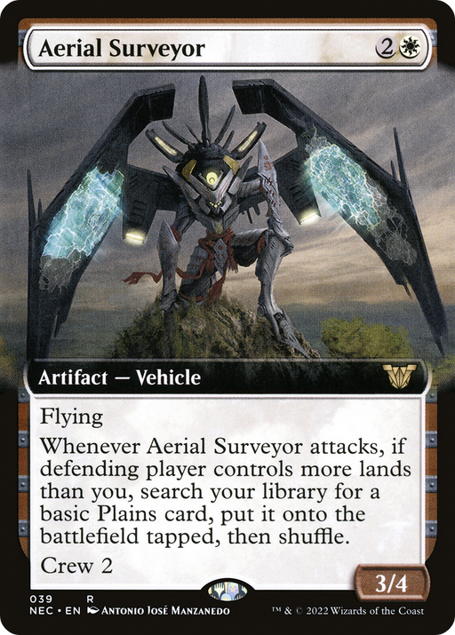 Aerial Surveyor (NEC-039) [Neon Dynasty Commander] (Extended Art) MTG Single Wizards of the Coast