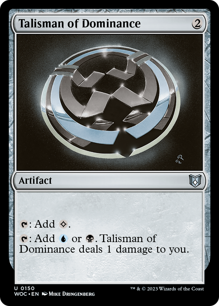 Talisman of Dominance (WOC-150) [Wilds of Eldraine Commander] MTG Single Wizards of the Coast