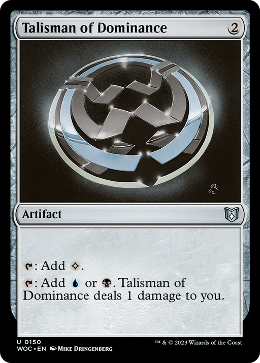 Talisman of Dominance (WOC-150) [Wilds of Eldraine Commander] MTG Single Wizards of the Coast