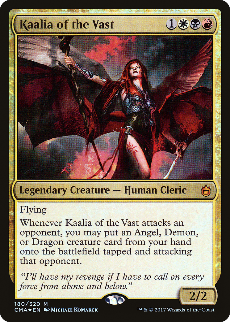 Kaalia of the Vast (CMA-180) [Commander Anthology] Foil MTG Single Wizards of the Coast