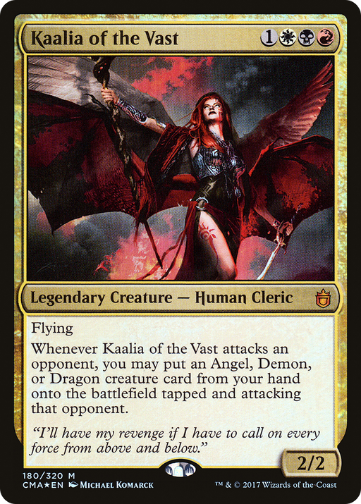 Kaalia of the Vast (CMA-180) [Commander Anthology] Foil MTG Single Wizards of the Coast