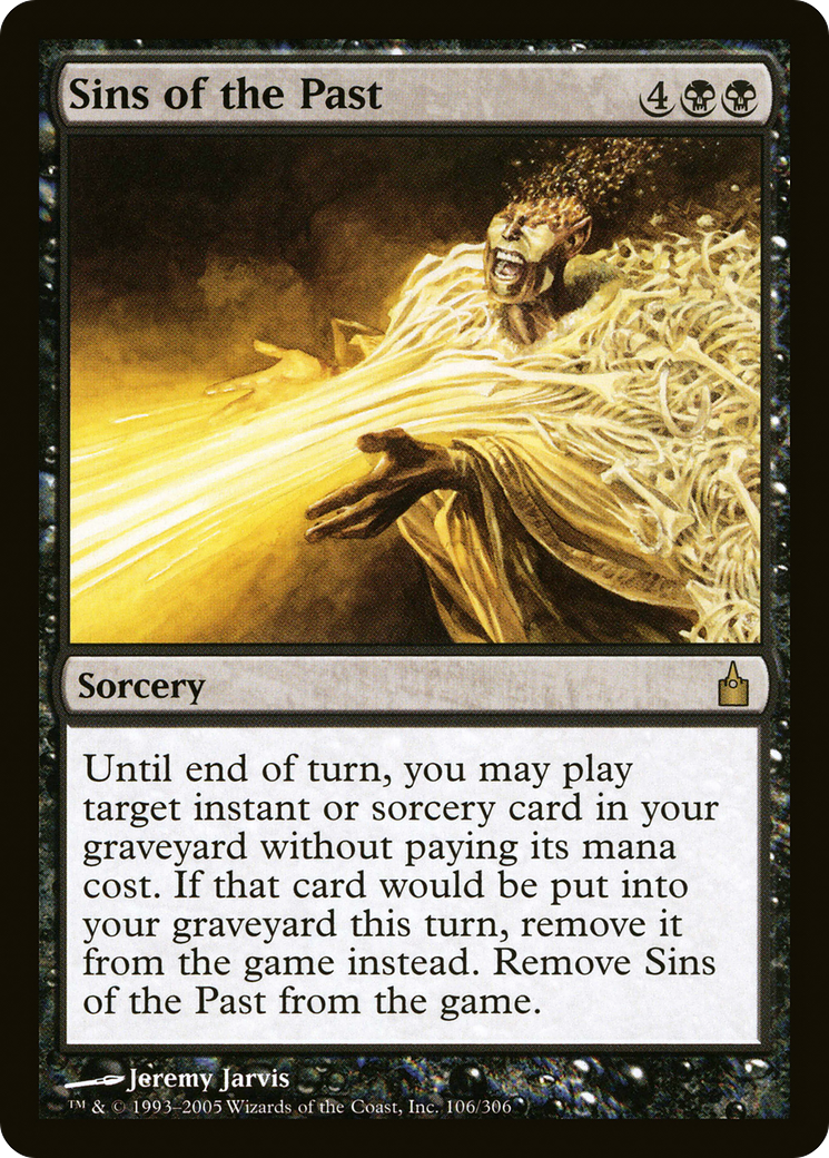 Sins of the Past (RAV-106) [Ravnica: City of Guilds] MTG Single Wizards of the Coast