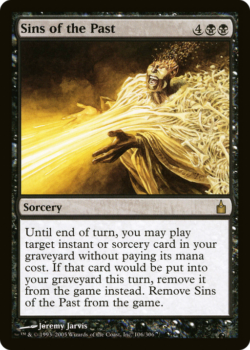 Sins of the Past (RAV-106) [Ravnica: City of Guilds] MTG Single Wizards of the Coast