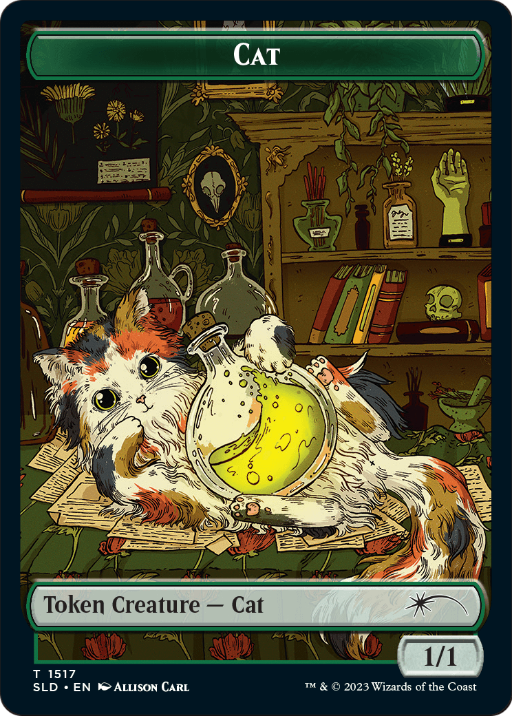 Cat (SLD-1517) [Secret Lair Drop] (Full Art) Foil MTG Single Wizards of the Coast