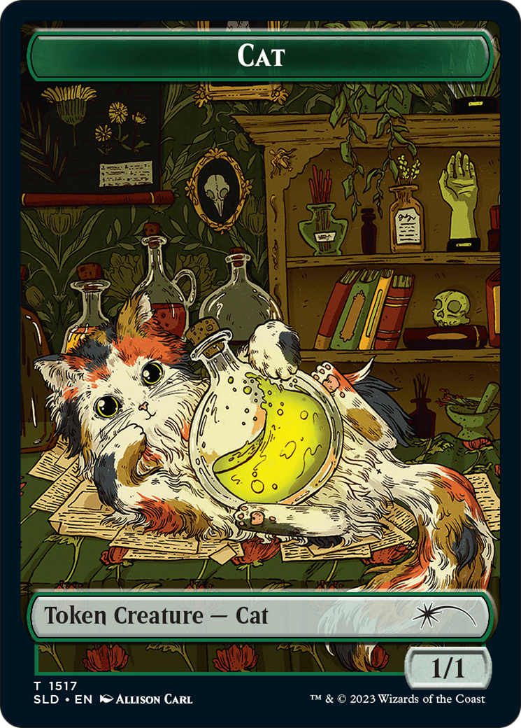 Cat (SLD-1517) [Secret Lair] Drop (Full Art) Foil MTG Single Wizards of the Coast