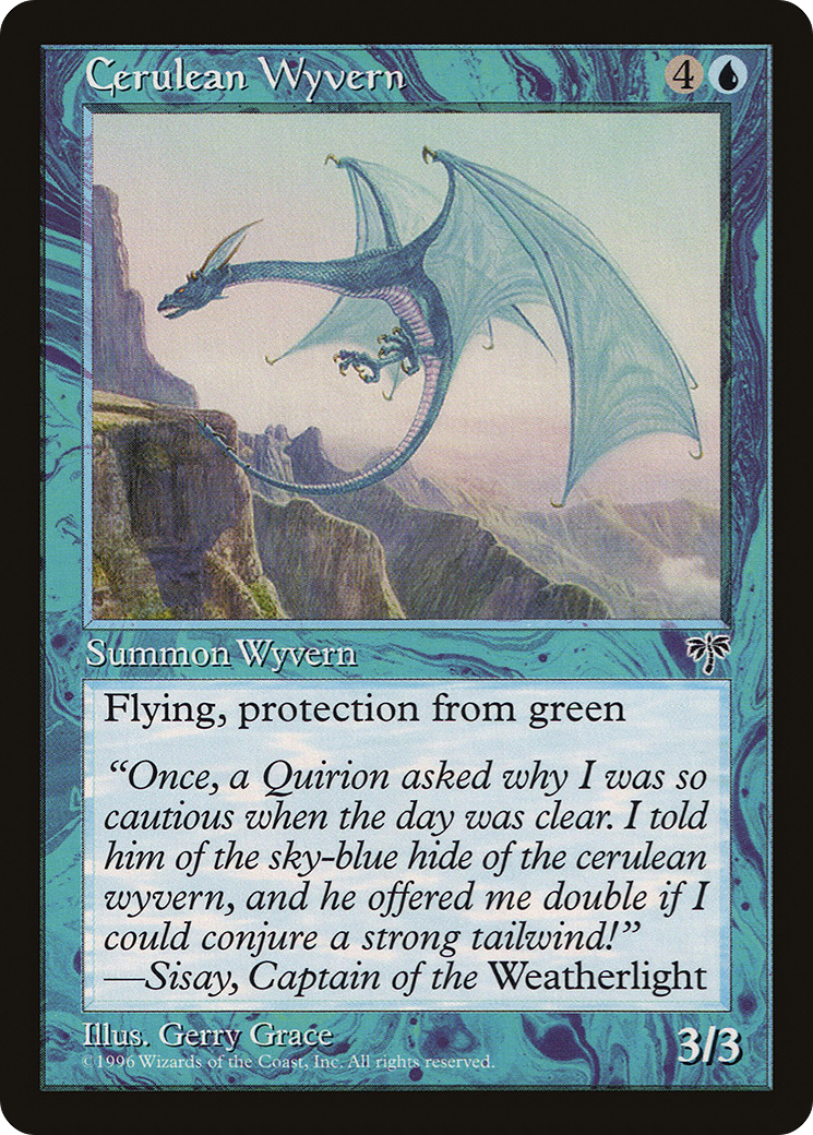 Cerulean Wyvern (MIR-057) [Mirage] MTG Single Wizards of the Coast
