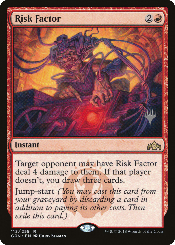 Risk Factor (PPM20-113P) [Guilds of Ravnica Promos] Foil MTG Single Wizards of the Coast
