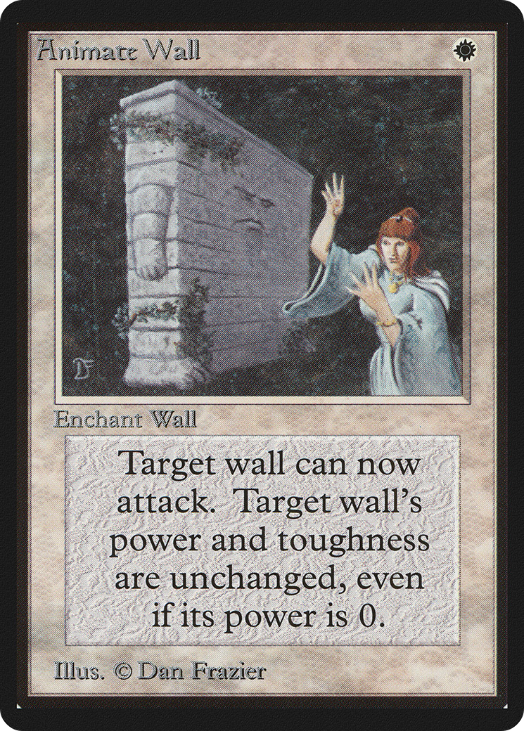 Animate Wall (LEB-) [Oldschool] Limited Edition Beta MTG Single Wizards of the Coast