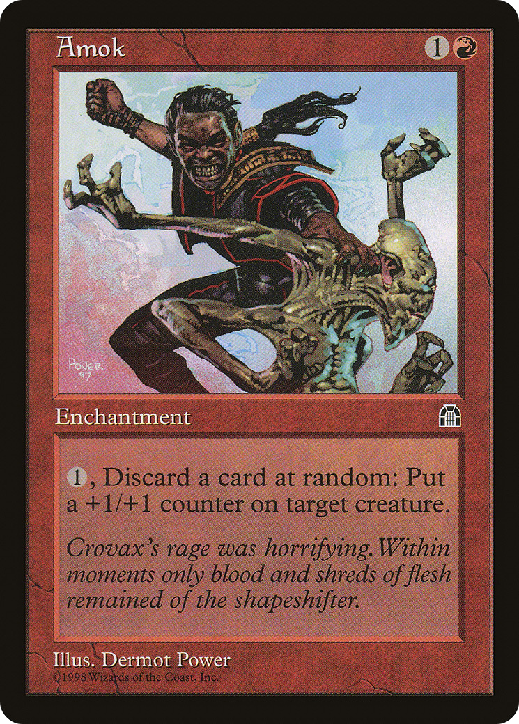 Amok (STH-076) [Stronghold] MTG Single Wizards of the Coast