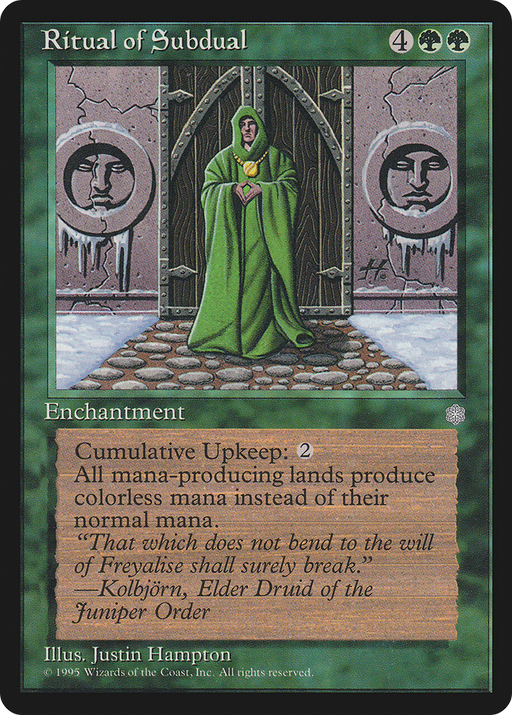 Ritual of Subdual (ICE-261) [Ice Age] MTG Single Wizards of the Coast