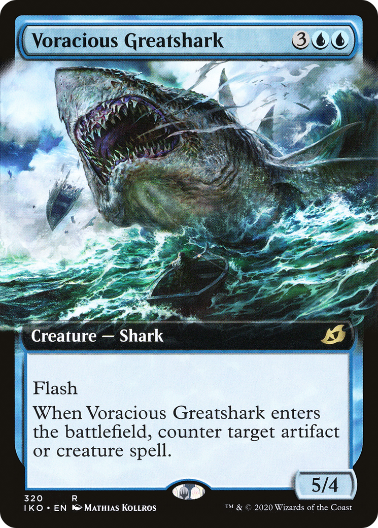 Voracious Greatshark (IKO-320) [Ikoria: Lair of Behemoths] (Extended Art) MTG Single Wizards of the Coast