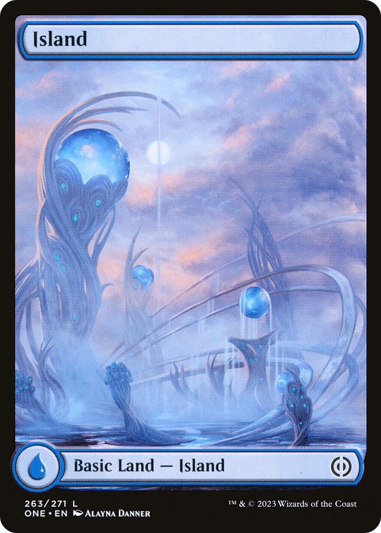Island (ONE-263) [Phyrexia: All Will Be One] Foil MTG Single Wizards of the Coast