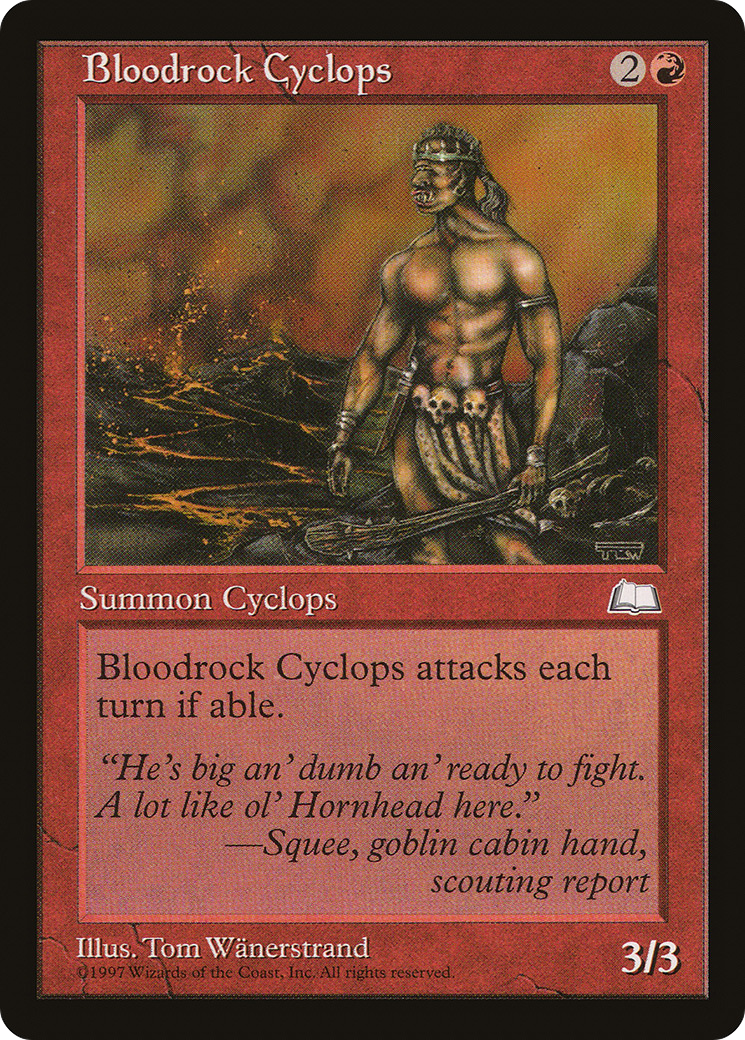 Bloodrock Cyclops (WTH-090) [Weatherlight] MTG Single Wizards of the Coast