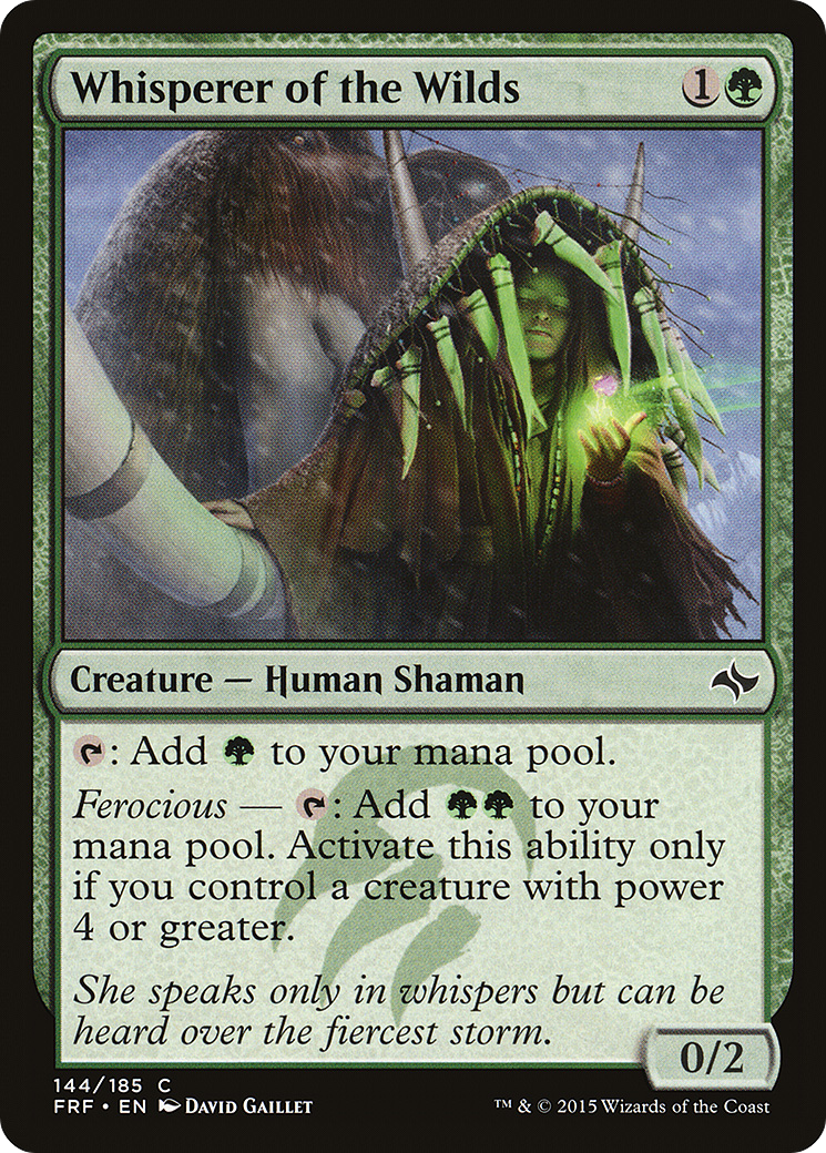 Whisperer of the Wilds (FRF-144) [Fate Reforged] MTG Single Wizards of the Coast