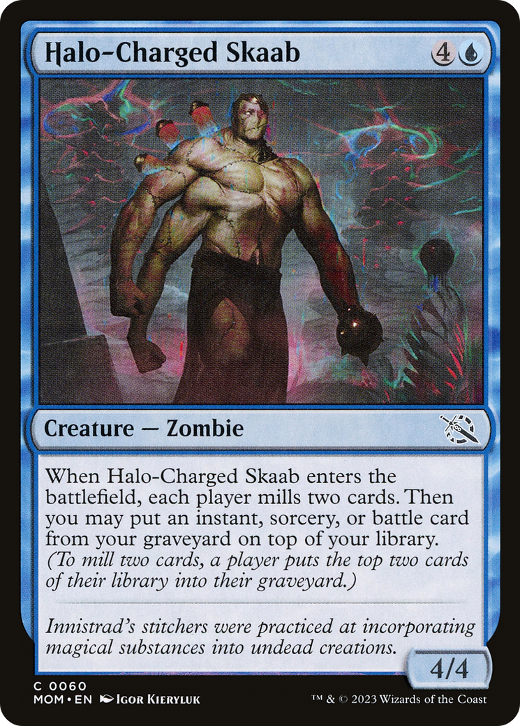 Halo-Charged Skaab (MOM-060) [March of the Machine] Foil MTG Single Wizards of the Coast