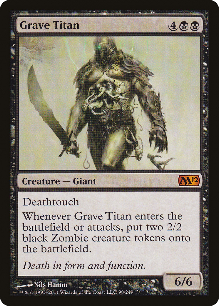 Grave Titan (M12-098) [Magic 2012] MTG Single Wizards of the Coast