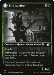 Bird Admirer (DBL-169) [Innistrad: Double Feature] Foil MTG Single Wizards of the Coast
