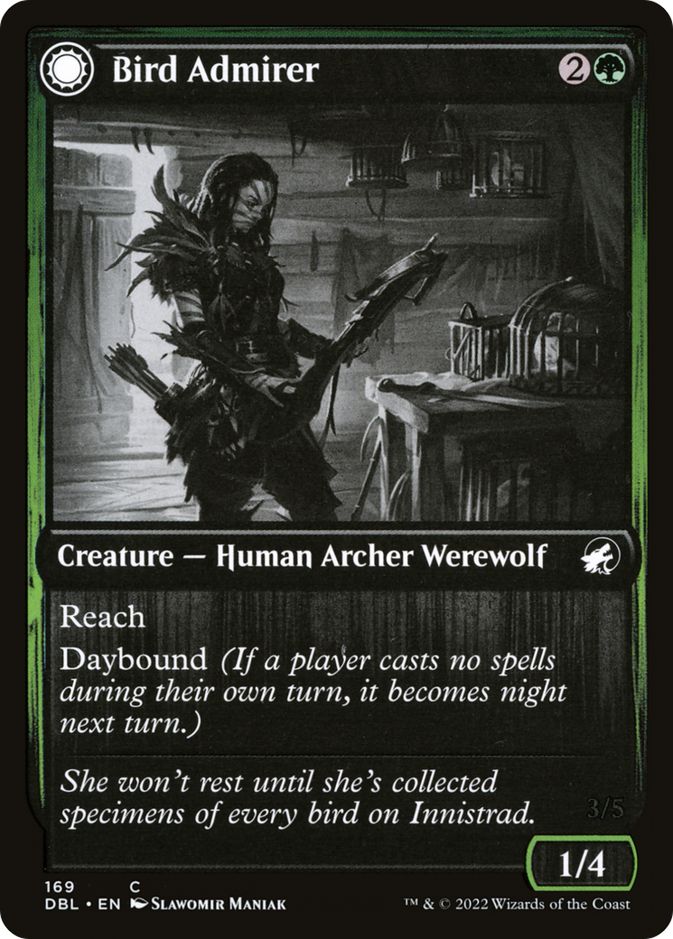 Bird Admirer (DBL-169) [Innistrad: Double Feature] Foil MTG Single Wizards of the Coast