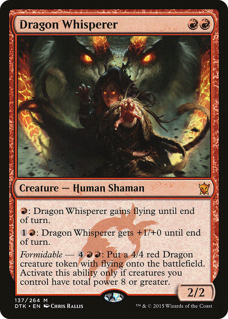 Dragon Whisperer (DTK-137) [Dragons of Tarkir] Foil MTG Single Wizards of the Coast