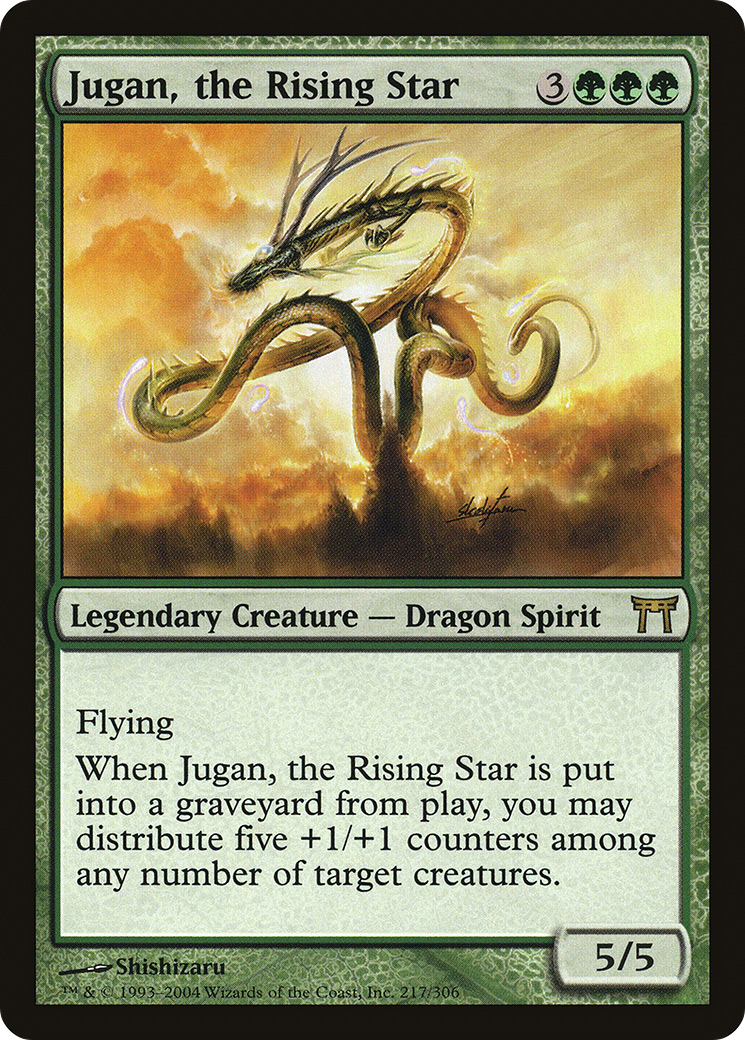 Jugan, the Rising Star (CHK-217) [Champions of Kamigawa] Foil MTG Single Wizards of the Coast