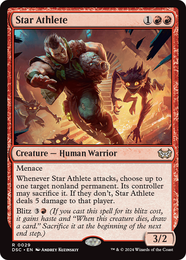 Star Athlete (DSC-029) [Duskmourn: House of Horror Commander] MTG Single Wizards of the Coast