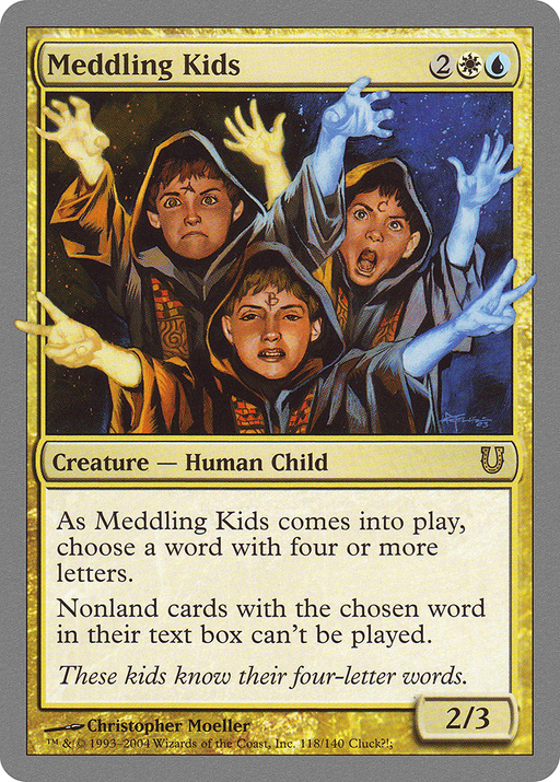 Meddling Kids (UNH-118) [Unhinged] MTG Single Wizards of the Coast