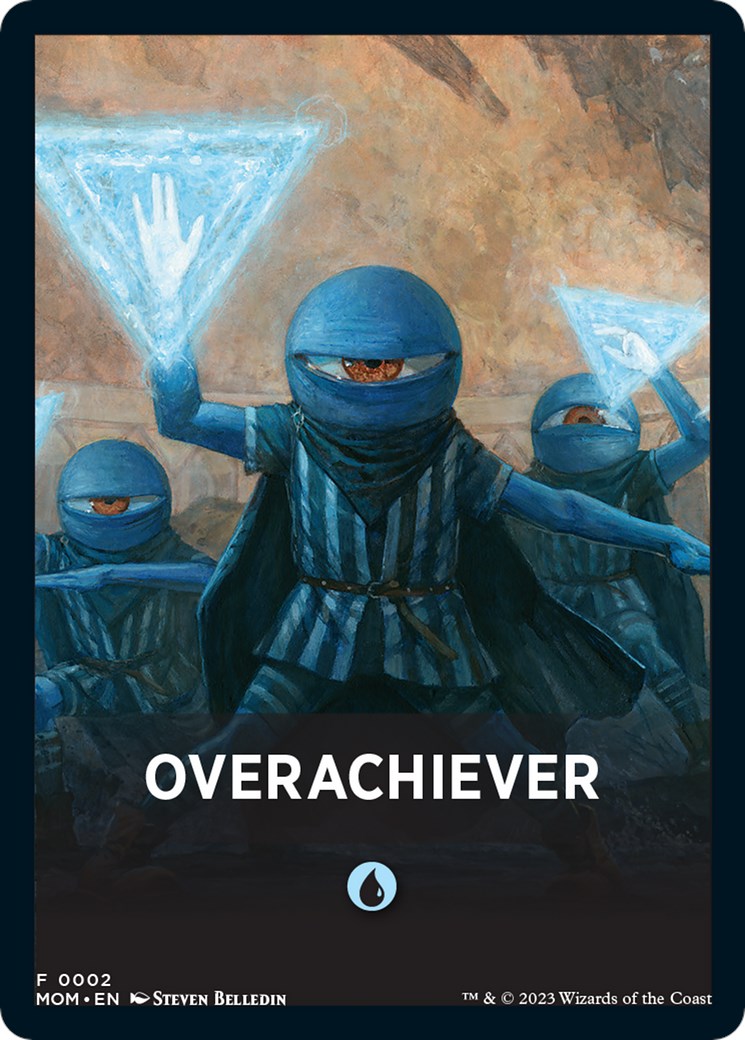 Overachiever Theme Card [Tokens] March of the Machine Tokens MTG Single Magic: The Gathering