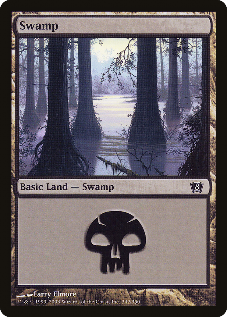 Swamp (342) (8ED-342) [8th Edition] Foil MTG Single Wizards of the Coast