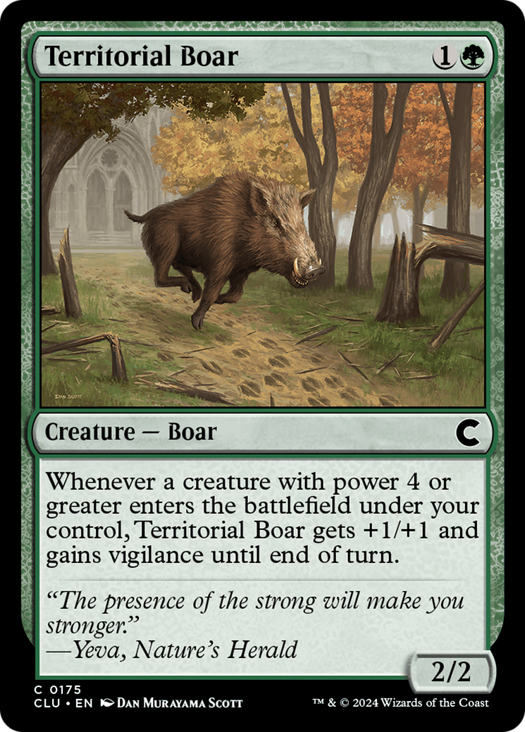 Territorial Boar (CLU-175) [Ravnica: Clue Edition] MTG Single Wizards of the Coast