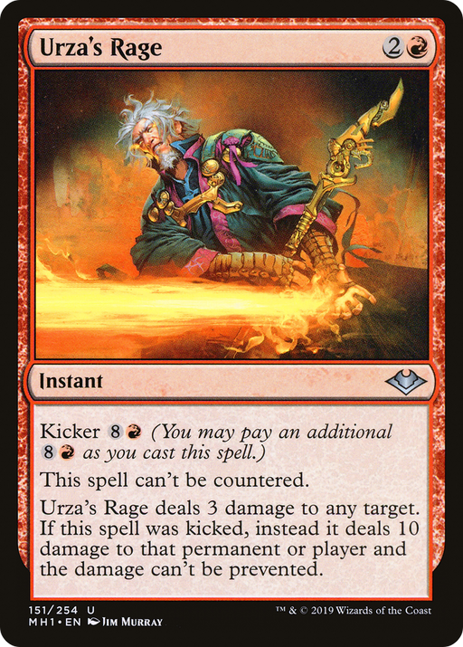 Urza's Rage (MH1-151) [Modern Horizons] Foil MTG Single Modern Horizons