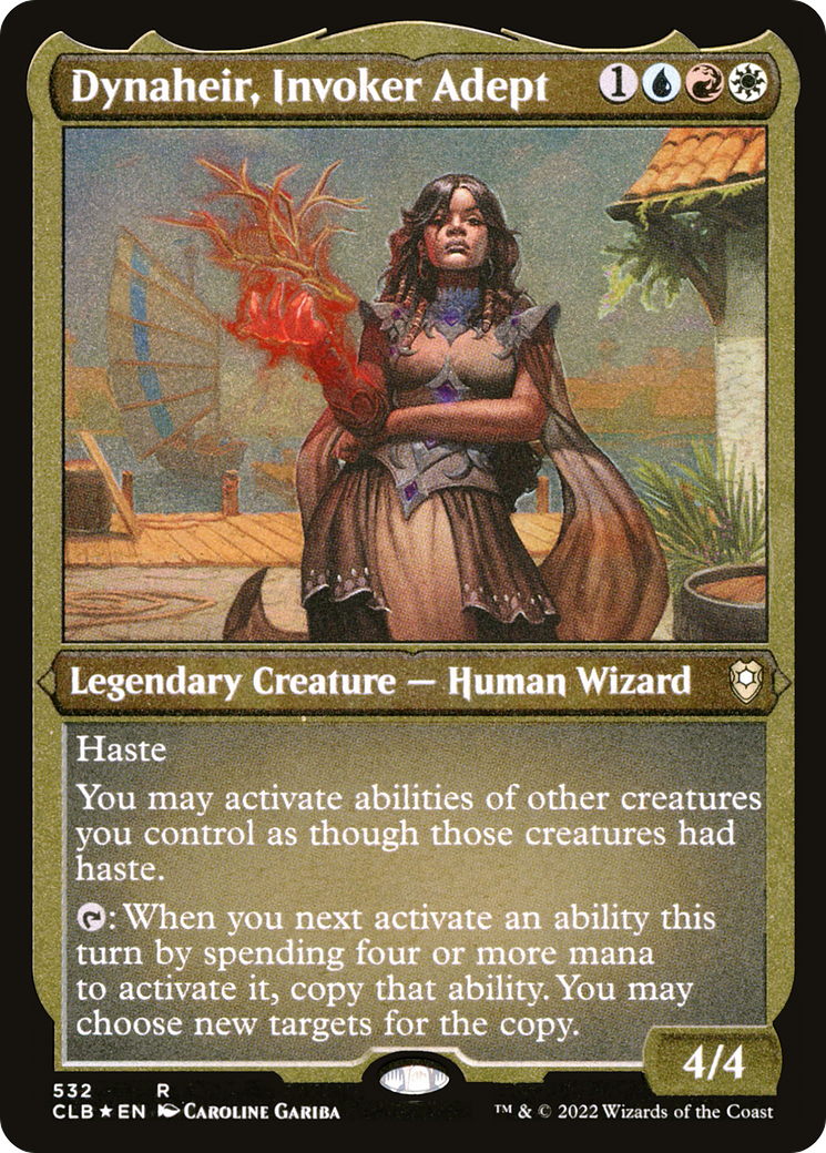 Dynaheir, Invoker Adept (CLB-532) [Commander Legends: Battle for Baldur's Gate] Etched Foil MTG Single Wizards of the Coast