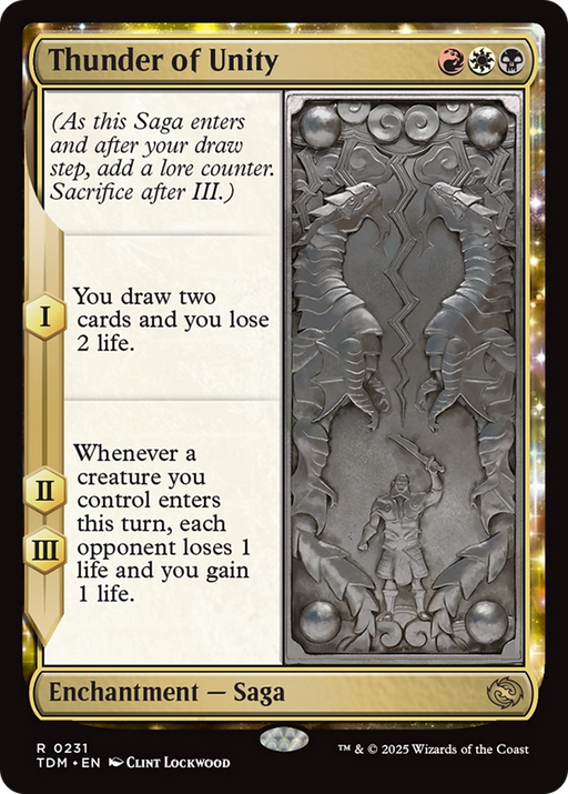 Thunder of Unity (TDM-231) [Tarkir: Dragonstorm] Foil MTG Single Wizards of the Coast