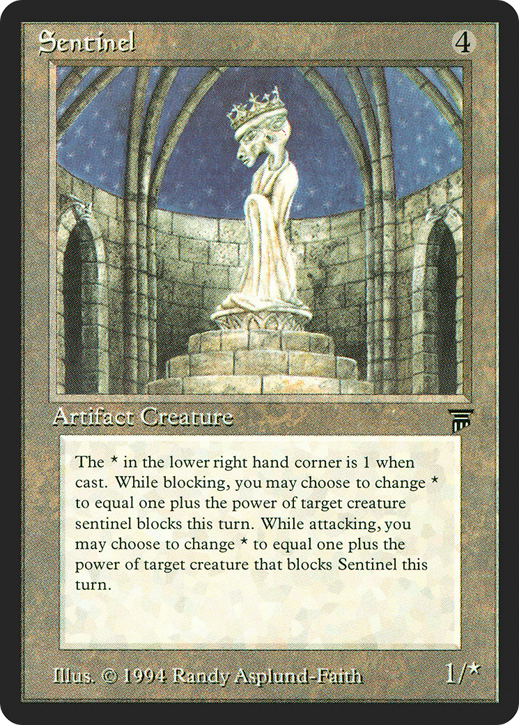 Sentinel (LEG-294) [Oldschool] Legends MTG Single Wizards of the Coast