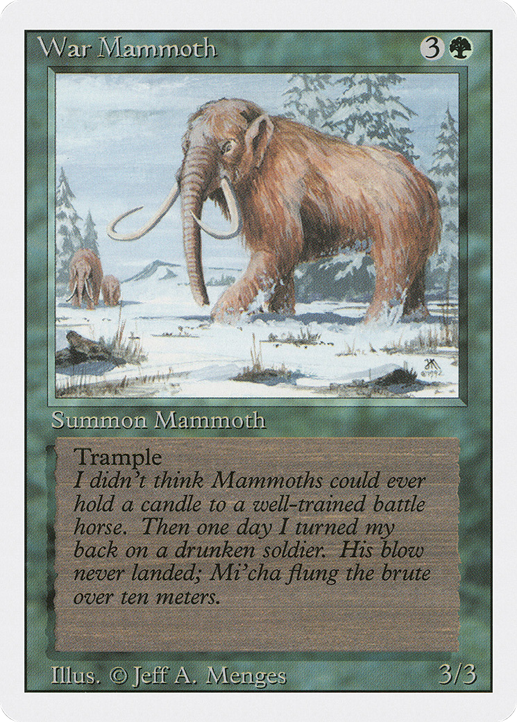War Mammoth (3ED-228) [Revised Edition] MTG Single Wizards of the Coast