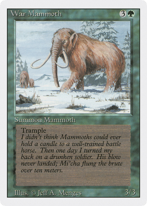 War Mammoth (3ED-228) [Revised Edition] MTG Single Wizards of the Coast