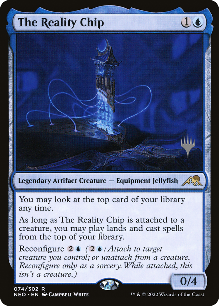 The Reality Chip (PPNEO-074) [Kamigawa: Neon Dynasty Promos] Foil MTG Single Wizards of the Coast
